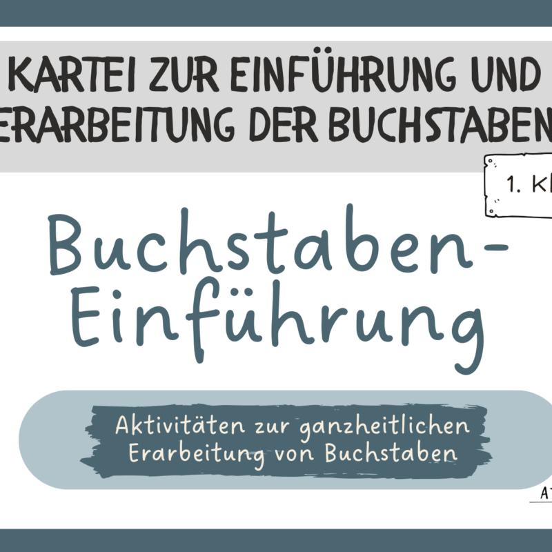 Kartei Buchstaben-Einführung 1. Klasse